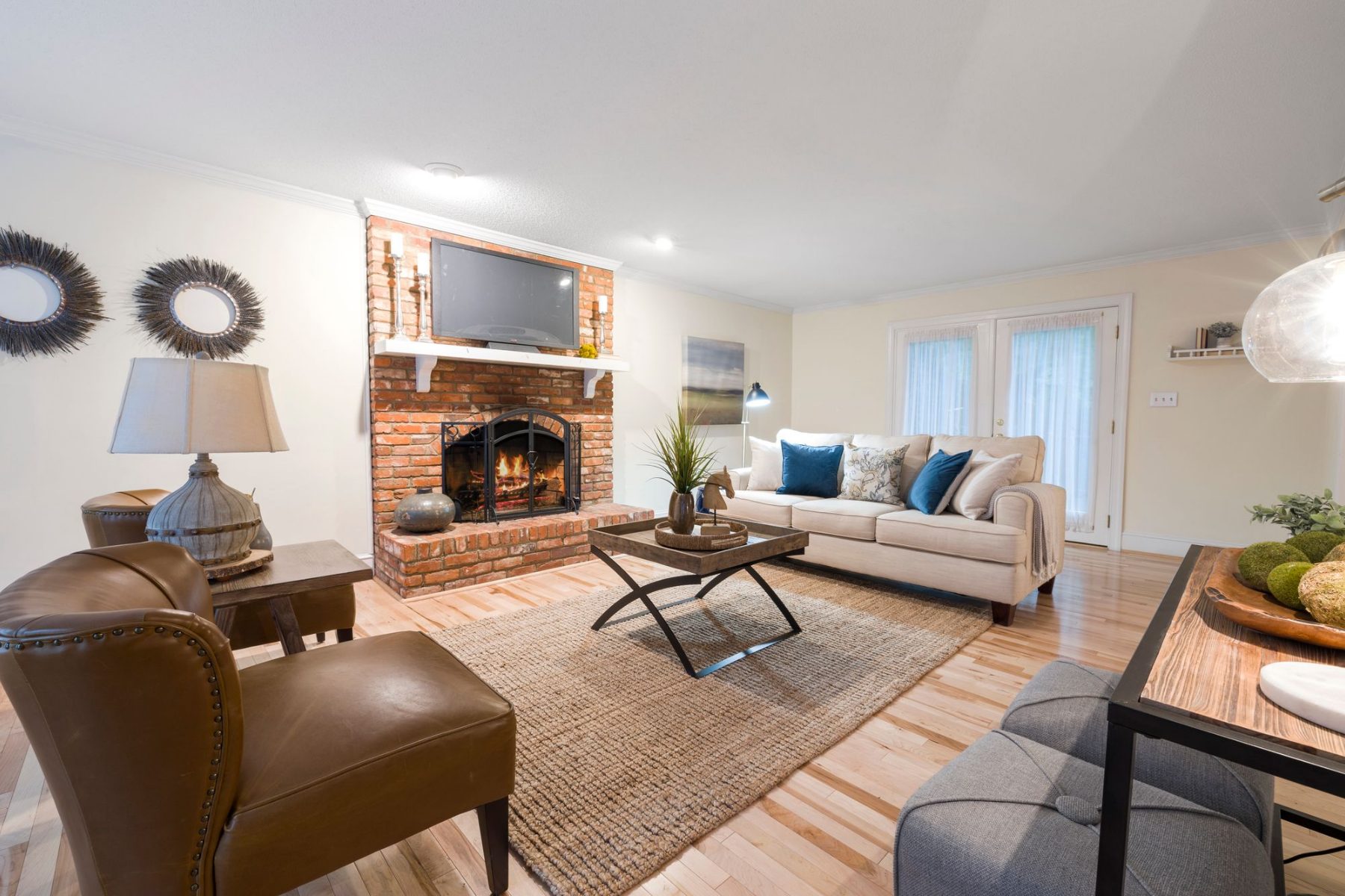Cozy bright living room